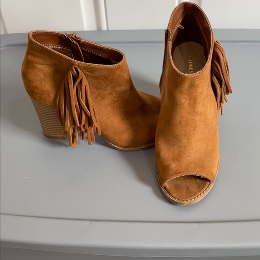 Express open toe booties